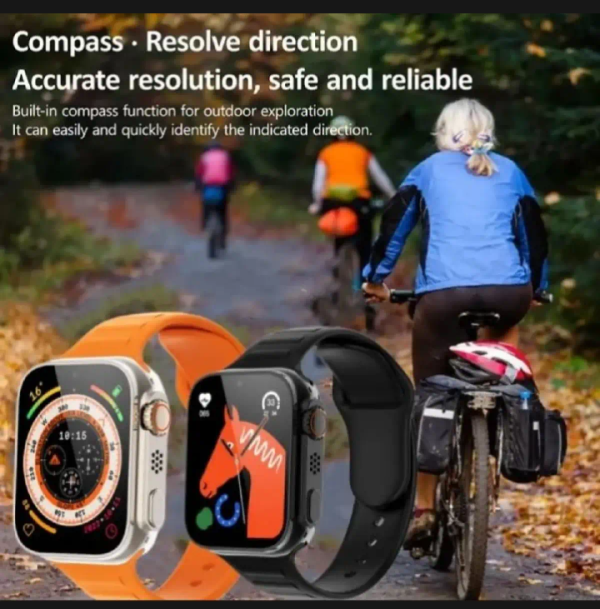 7-in-1-ultra-smart-watch-2-0-lcd-7-premium-straps-bluetooth-calling-wireless-charging-heart-rate-gps-sleep-tracker-multicolor-strap - 3