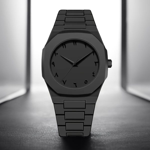 full-black-aura-quartz-watch-lightweight-design-premium-quality-finish-best-quality-analog-watch-for-boys-watch-for-men-full-black-color-watch - 2