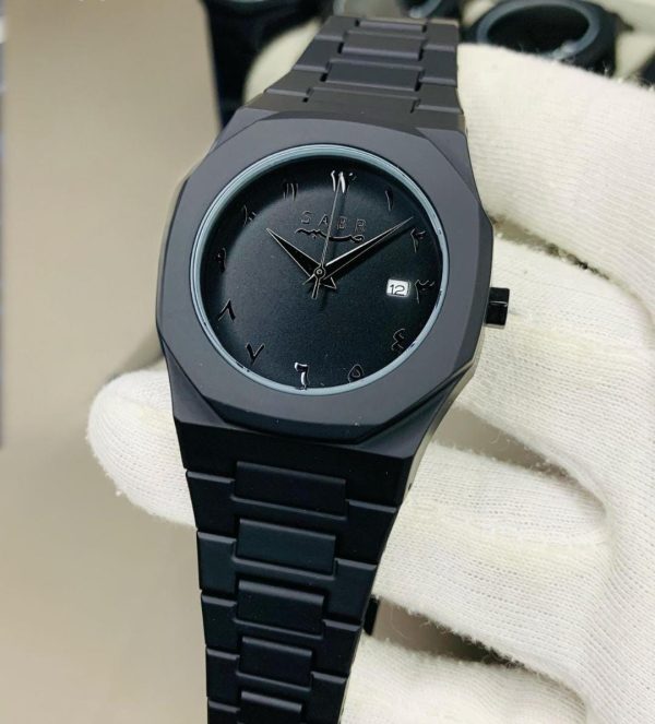 full-black-aura-quartz-watch-lightweight-design-premium-quality-finish-best-quality-analog-watch-for-boys-watch-for-men-full-black-color-watch - 3