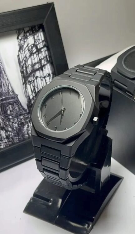 Full Black Aura Quartz Watch – Lightweight Design, , Premium Quality & Finish – Best Quality Analog Watch For Boys – Watch For Men | Full Black Color Watch - Image 5
