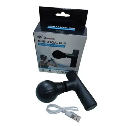 Black Mini Fascial Gun Deep Muscle Massager Mini Head And Face Massager Portable Suitable For Gym - Image 6