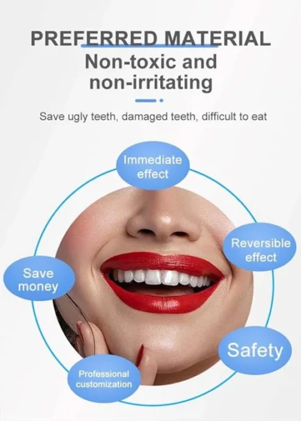 Snap On Smile Veneers Teeth For Men And Women Moldable False Artificial Braces Teeth - Image 5